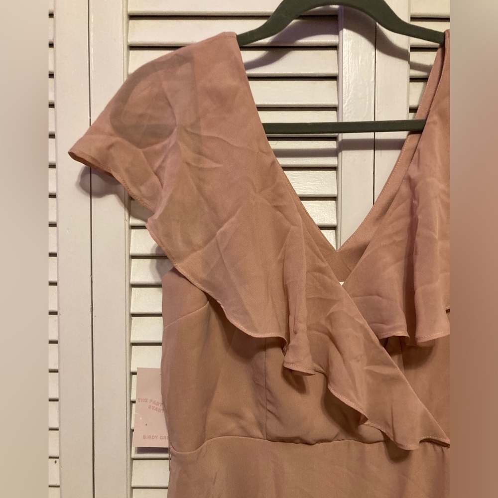 NWT Birdy Grey Dusty Rose Jackson Maxi Ruffle Dress Size Medium - Picture 4 of 14